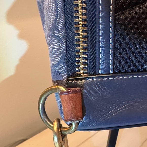 Coach Heritage Pack - Chambray Denim and Navy Leather - Picture 6 of 15